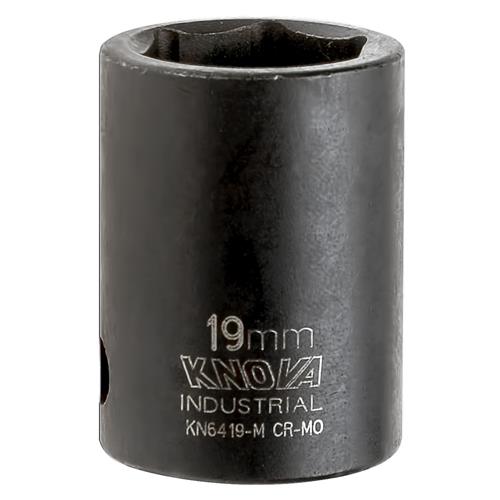 Dado corto de impacto 6 pts. 1/2" mm