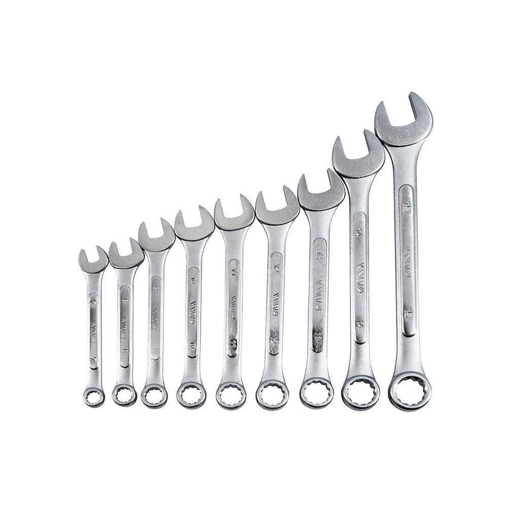 Jgo. de llaves combinadas con 9 pzas.