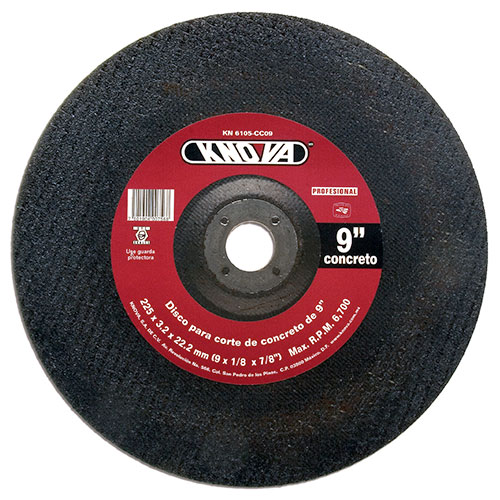 Disco abrasivo para corte de concreto