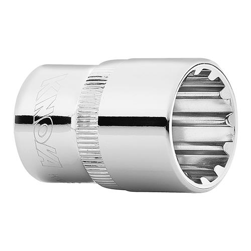 Dado corto 12 pts. 3/8" spline