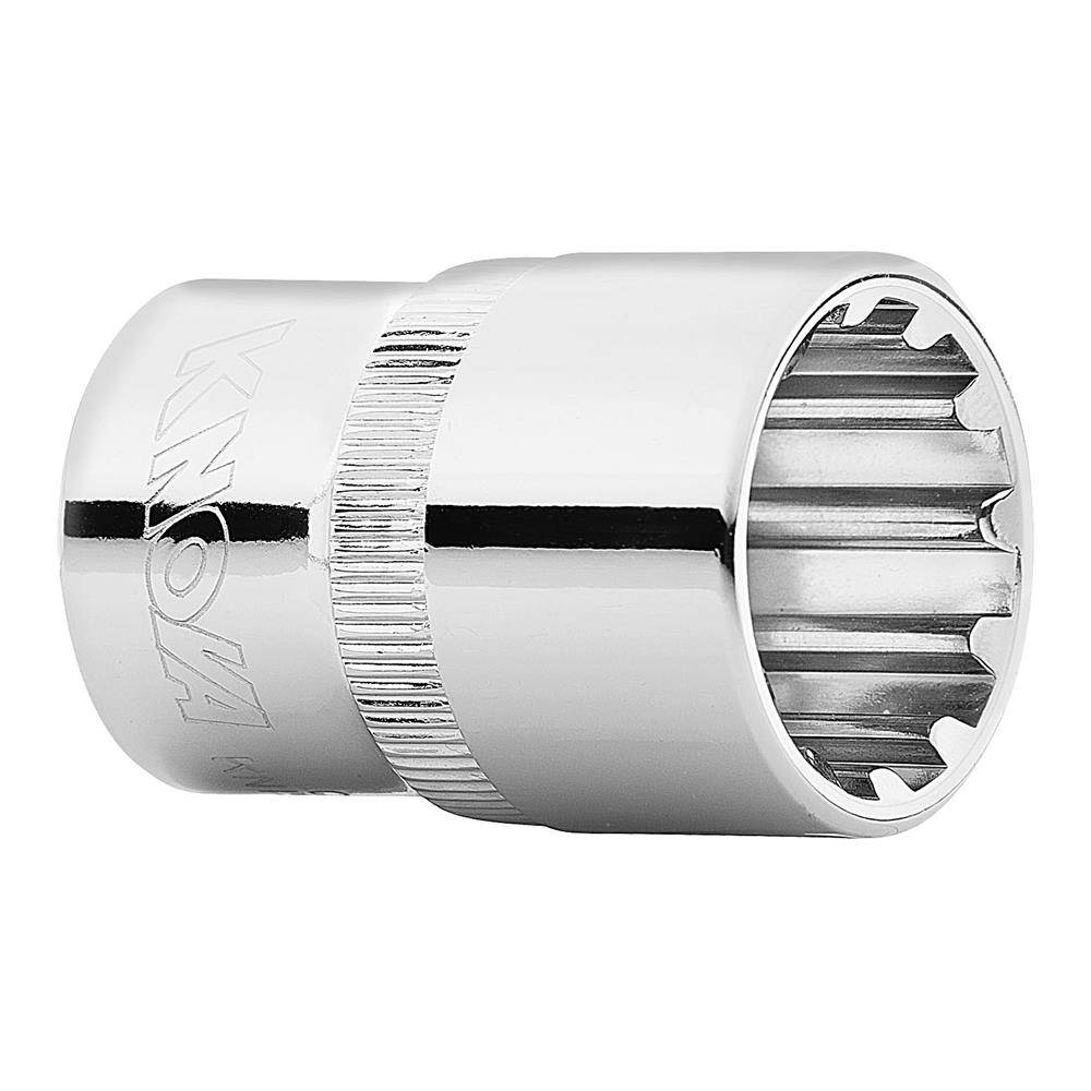 Dado corto 12 pts. 3/8" spline