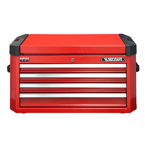 Caja metálica superior con 4 gavetas