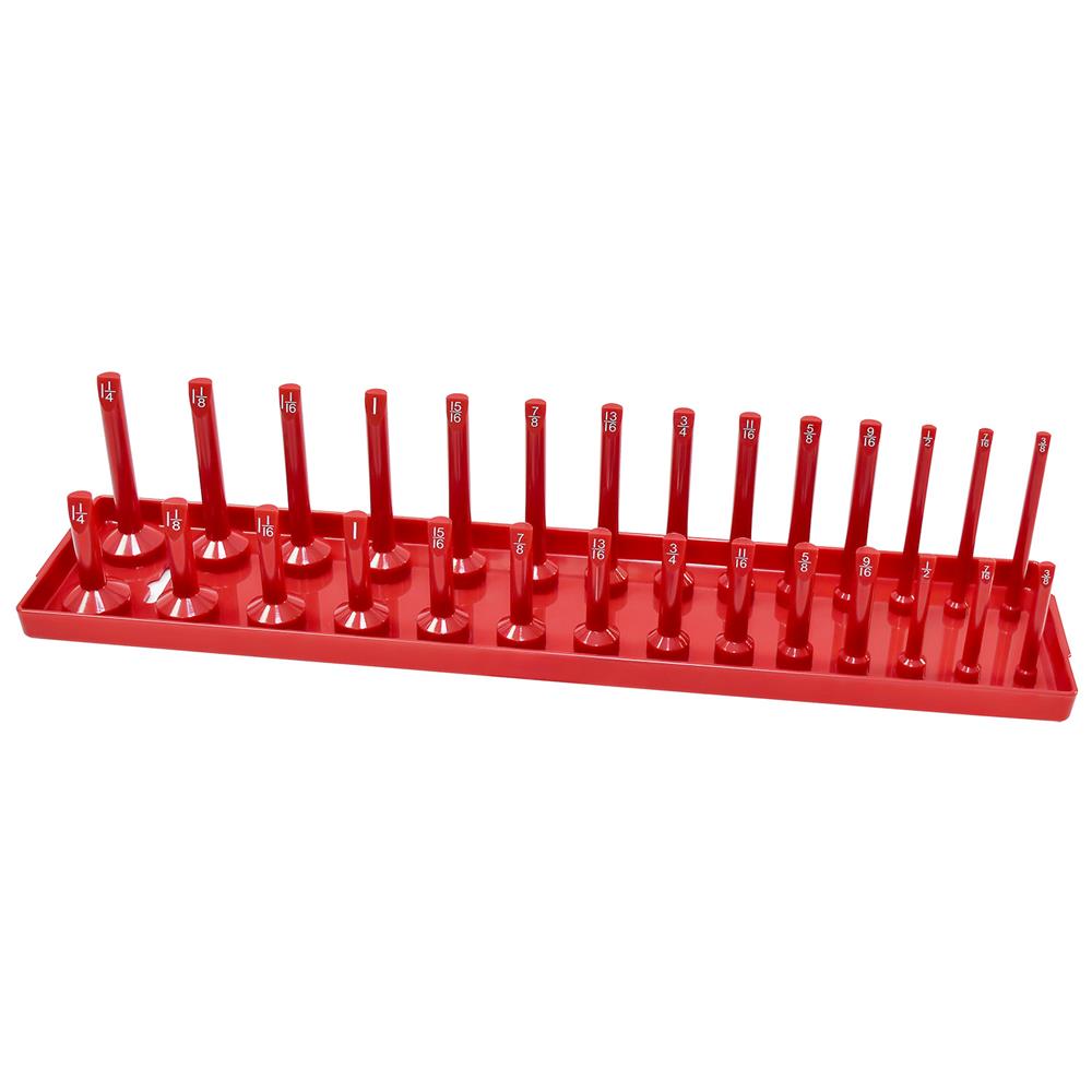 Charola plástica para dados 1/2" std rojo